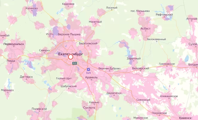 Зона покрытия Мегафон в городе Ялта и области 